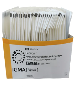 7089- EXCILON AMD 5X5 CM APÓSITO/GASA FENESTRADA PARA TRAQUEOSTOMÍA/GASTROSTOMÍA (SOBRE CON 2 APÓSITOS) - comprar online