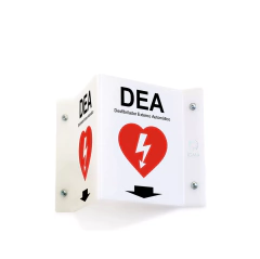 Cartel de señalización DEA en "V"