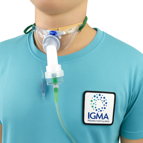 MÁSCARA PARA NEBULIZAR TRAQUEOSTOMÍA ADULTO - comprar online