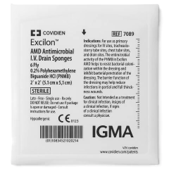 Imagen de 7089- EXCILON AMD 5X5 CM APÓSITO/GASA FENESTRADA PARA TRAQUEOSTOMÍA/GASTROSTOMÍA (SOBRE CON 2 APÓSITOS)