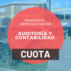 CUOTA MENSUAL ESP. EN AUDITORIA Y CONTABILIDAD (con bonificación)