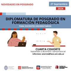DIPLOMATURA EN FORMACIÓN PEDAGÓGICA 2024 - CUOTAS - DOCENTES OTRAS FACULTADES - comprar online