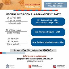 MÓDULO IMPOSICIÓN A LAS GANANCIAS 1° PARTE - comprar online