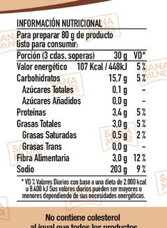 Premezcla para preparar Medallón Vegetal - TRINI SA TIENDA