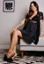 Kit Camisola Amamentação Confort & Lux + Robe Luxury Rendado Preto | CRB1