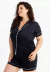 Pijama Americano Preto Absoluto Plus Size | PBC1PLUS - Levezza Pijamas