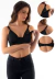 Imagem do Kit Camisola Amamentação Confort & Lux + Robe Luxury Rendado Preto | CRB1