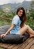 Pijama Americano Estampado Curto Verão Blue Love I PIJEST12 - comprar online