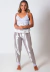 Conjunto Calça e Regata Seda Com Detalhes em Renda Champanhe Perolado | BDR3 - comprar online