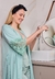 Kit Baby Doll Slim Line + Robe Slim Line Detalhes em Renda Aquamarine | SRA1