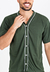 Pijama Masculino Americano com Botões Blusa e Short Verde Militar | PJMA1 - Levezza Pijamas