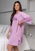 Kit Camisola Estilosa + Robe Rendada Amamentação Lavanda | CRB1 - comprar online