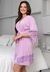 Kit Camisola Estilosa + Robe Rendada Amamentação Lavanda | CRB1 - loja online