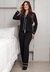 Pijama Estilo Americano Casual Inverno Manga Longa Preto I PJEAC - comprar online