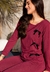 Conjunto Pijama Blusa Lacinhos e Calça Marsala | CMSN4 - comprar online