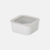 Pote Quadrado de cerâmica - Tampa de Vidro - 900ml - Neoflam - FIKA ONE - Cor Branco - Neoflam Brasil Shop