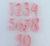 STAMP NUMEROS - MODELO de Alfabeto SWEET