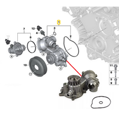 BOMBA AGUA BMW 550I 540I E60 E61 2003 À 2010 na internet