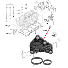 TAMPA FLANGE PLACA CABECOTE BMW Z4 E85 2002 A 2009 - comprar online