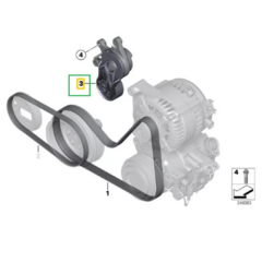 TENSOR CORREIA ALTERNADOR BMW 220 2016 A 2018 - FC Imports Auto Peças Nacionais e Importados