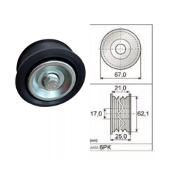 POLIA CORREIA ALTERNADOR MERCEDES C180 1.8 2009 A 2015 na internet