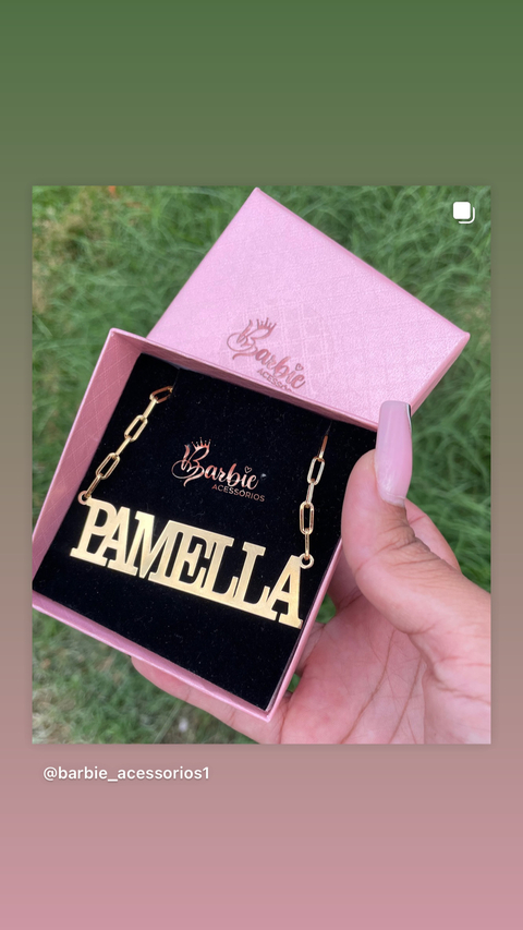 Colar personalizado corrente cartier - comprar online