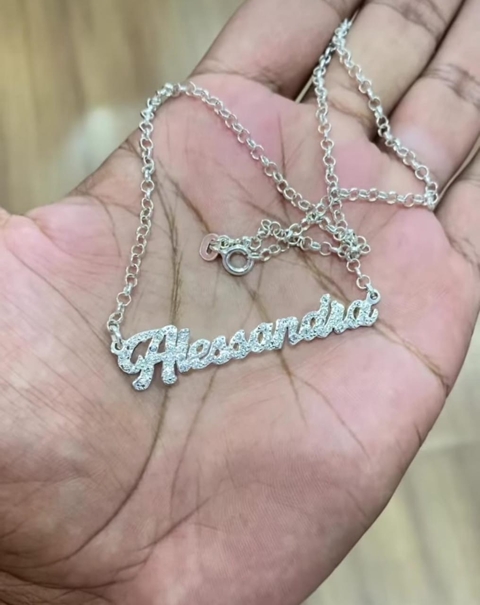 Colar Personalizado de Prata