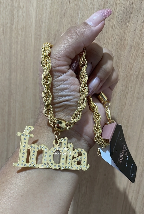 Colar Baiano pingente personalizado