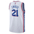 Regata NBA Philadelphia 76ers Joel Embiid Nike White 2022/23 Swingman Jersey - Association Edition na internet