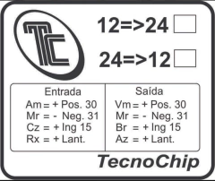 REGULADOR DE TENSAO DE 12V / 24V TC016-2
