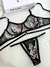 Conjunto de Tule Mayara Preto com Vermelho e Branco - loja online