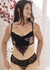 Conjunto de Tule Bordado Luana Preto com Branco e Vermelho na internet