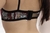 Imagem do Conjunto de Tule Bordado Luana Preto com Branco e Vermelho