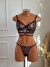 Conjunto de Tule Mayara Preto com Azul e Vermelho - loja online