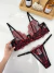 Conjunto Aurora Preto com Vermelho Floral