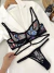 Conjunto de Tule Mayara Preto com Azul e Vermelho
