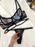 Conjunto de Tule Mayara Preto com Azul e Vermelho na internet