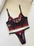 Conjunto de Tule Gabi Preto com Vermelho Floral - loja online
