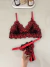 Conjunto Paixão Sedutora Vermelho com Preto - loja online