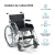 Cadeira de Rodas Dobrável em Aço até 120 Kg D100 - Dellamed - comprar online