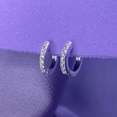 Argola Click Cravejada - 10mm