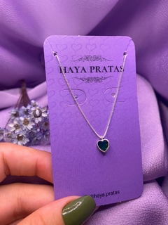 Colar mini coração verde - comprar online