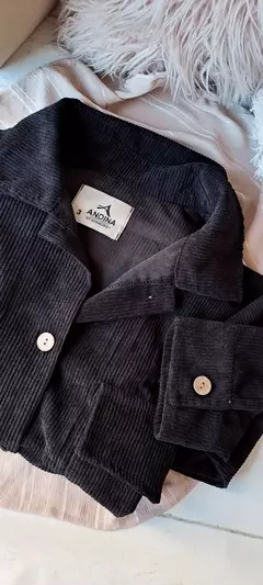 Camisaco de Corderoy Negro
