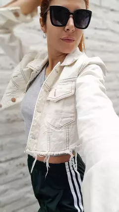 Campera de Jean Bordada - comprar online