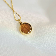 PINGENTE MINI REDONDO OURO 18 QUILATES - comprar online