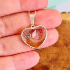Moldura coração 2cm Prata 925 - Malu Límoli Joias Afetivas