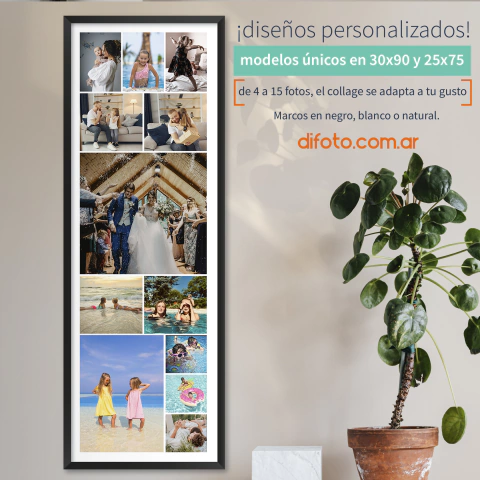 CUADROS COLLAGE EN 25X75 Y 30X90