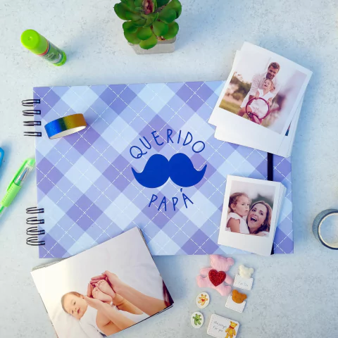 SCRAPBOOK PAPÁ + 12, 24 O 36 FOTOS - comprar online