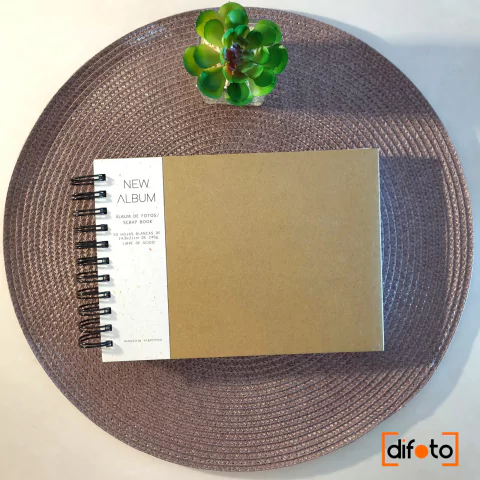 Álbum / Scrapbook A5 Kraft