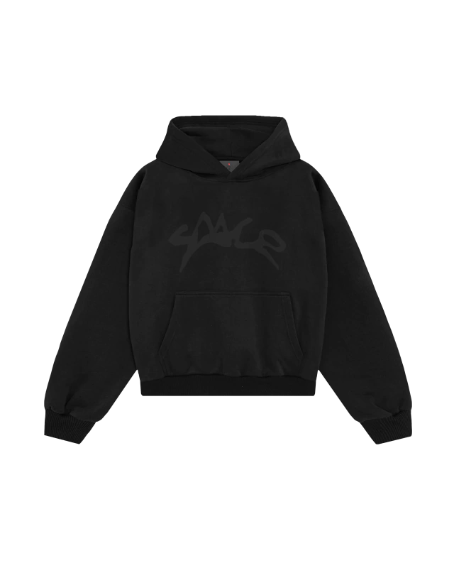 MONOCHROME BLACK HOODIE thumbnail 2